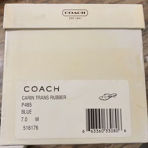 *Vintage* Coach Carin Trans Rubber Sandal sz. 37/7